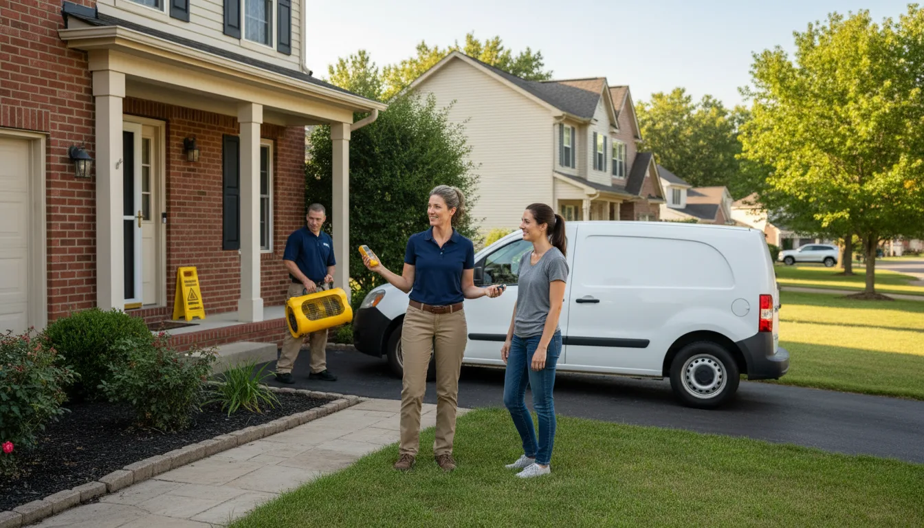 Residential water damage restoration in Scaly Mountain, NC